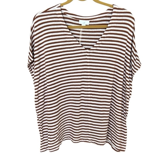 J Jill Striped T-Shirt XL - Picture 1 of 4
